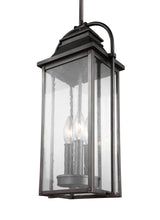 Three Light Outdoor Pendant — 18.75"