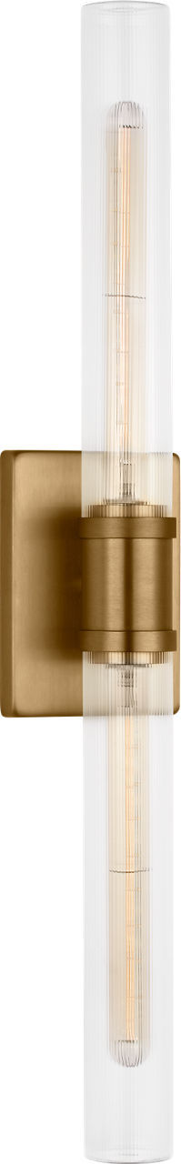 Keaton 30" Vanity Sconce — Clear Fluted