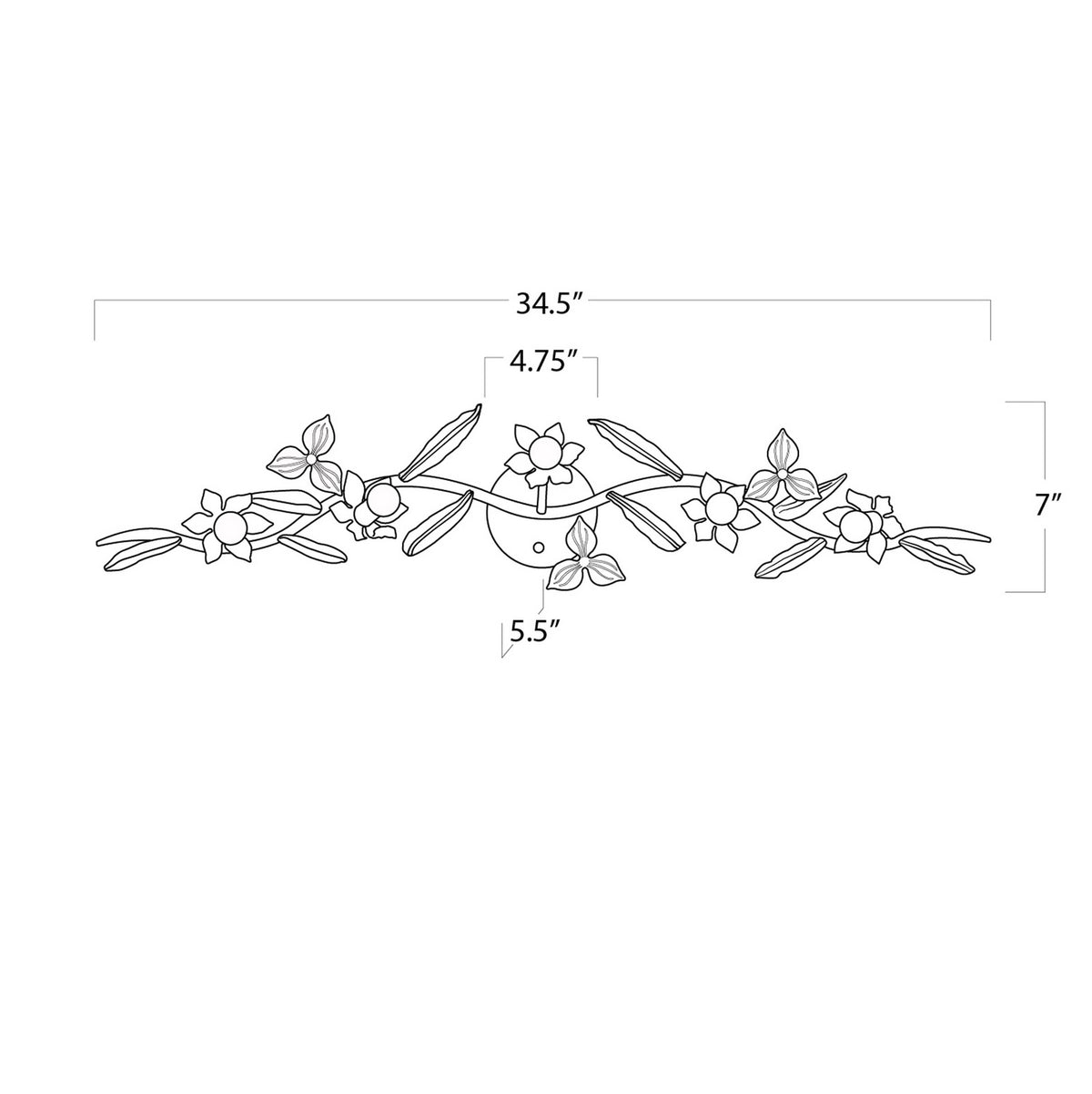 Trillium Five Light Wall Sconce