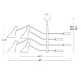 Spyder Four Light Chandelier