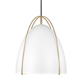 Norman Medium Pendant — Matte White, 75 W