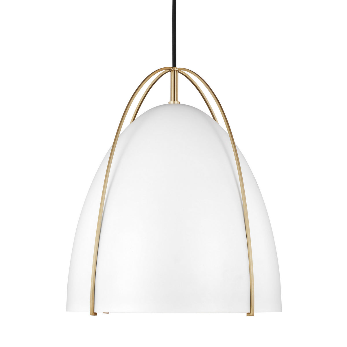 Norman Medium Pendant — Matte White, 75 W