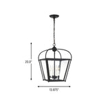 Four Light Foyer — 20.00", 60 W