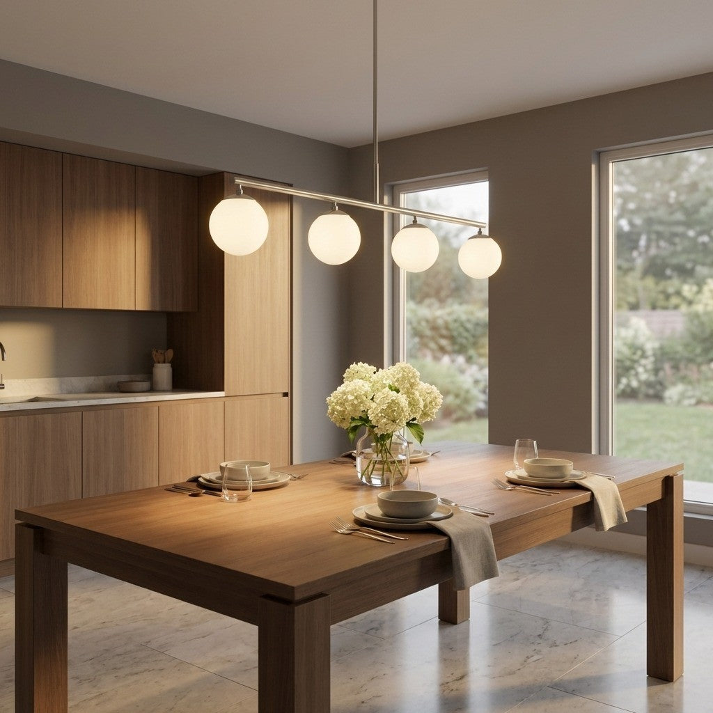 Nube Four Light Linear Chandelier