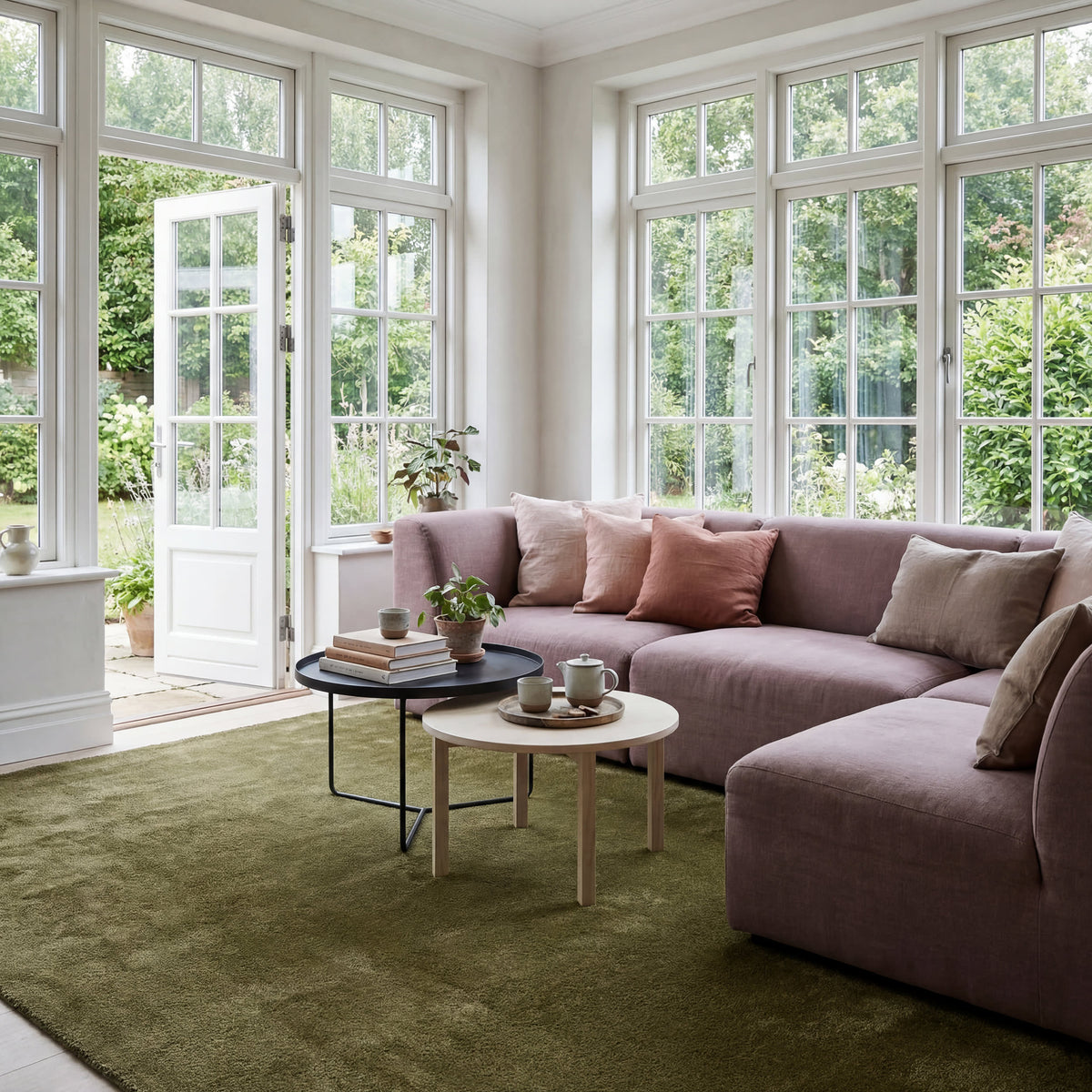 Dash & Albert Gania Modern Rug in Green, photo 2