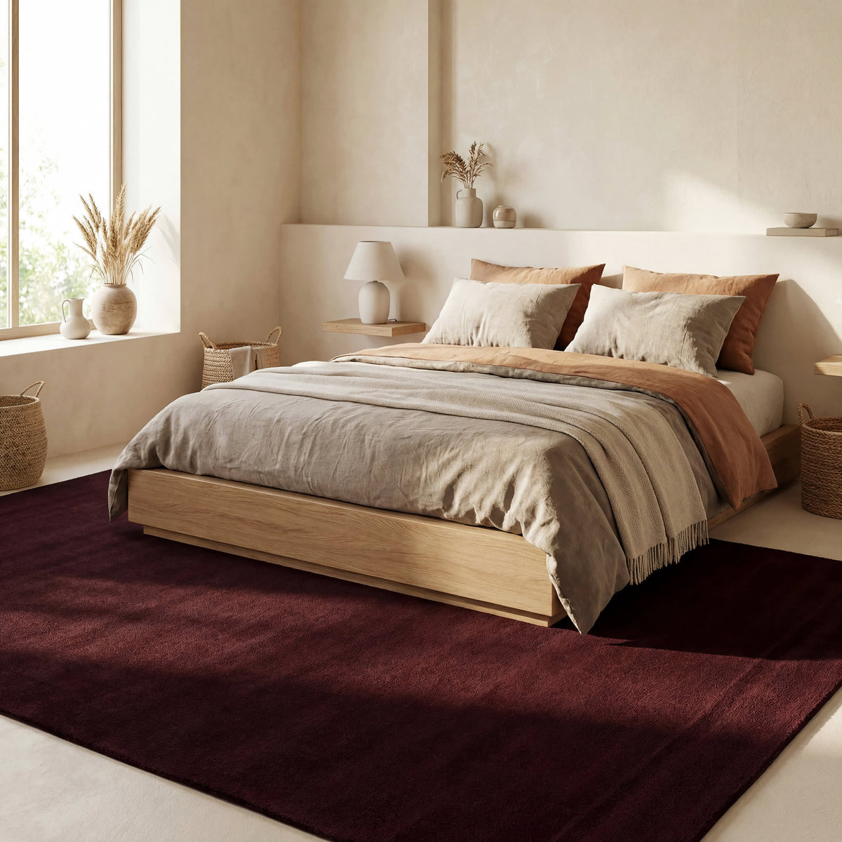 Dash & Albert Gania Modern Rug in Wine, photo 3