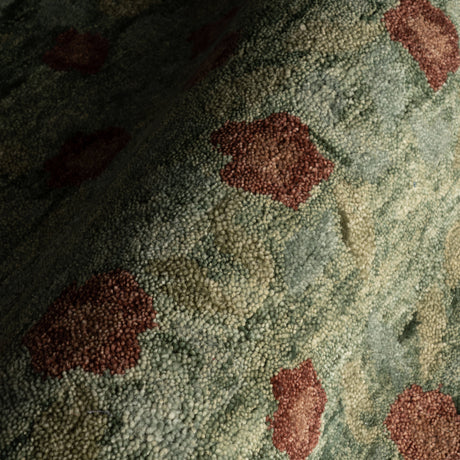 Dash & Albert Genevive Modern Floral Wool Rug in Green, photo 10