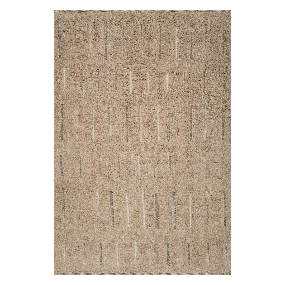 Dash & Albert Grey Modern Solid Rug in Grey, on white