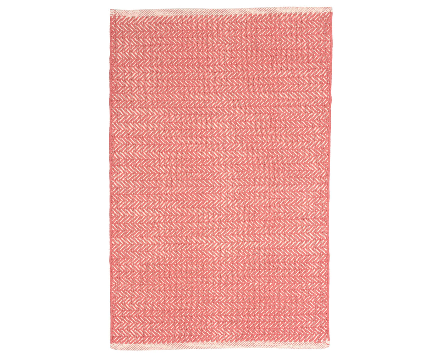 Rug with a Herringbone Handwoven pattern on a plain background