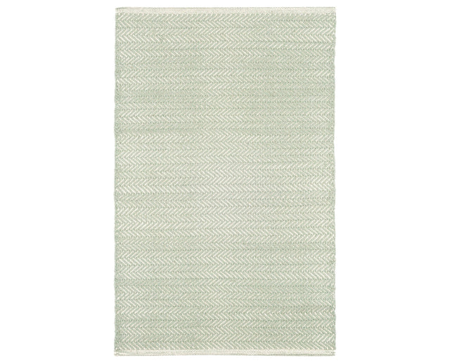 Rug with a Herringbone Handwoven pattern on a plain background