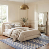 Dash & Albert Ilae Coastal Striped Washable Rug in Blue, photo 3