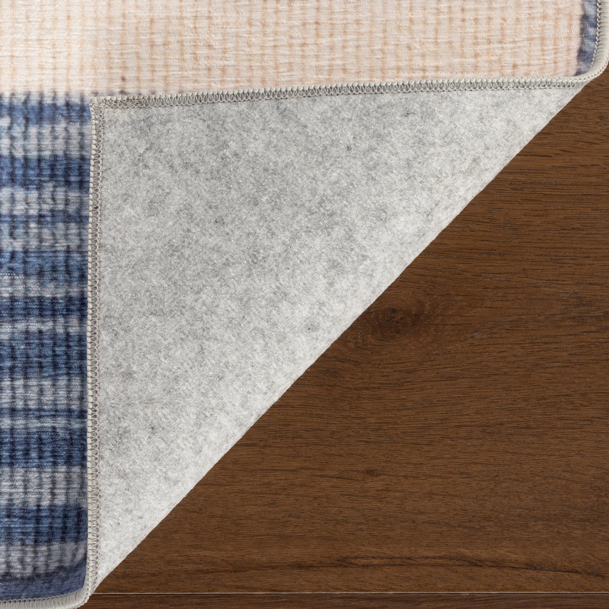 Dash & Albert Ilae Coastal Striped Washable Rug in Blue, photo 5