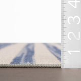 Dash & Albert Ilae Coastal Striped Washable Rug in Blue, photo 7