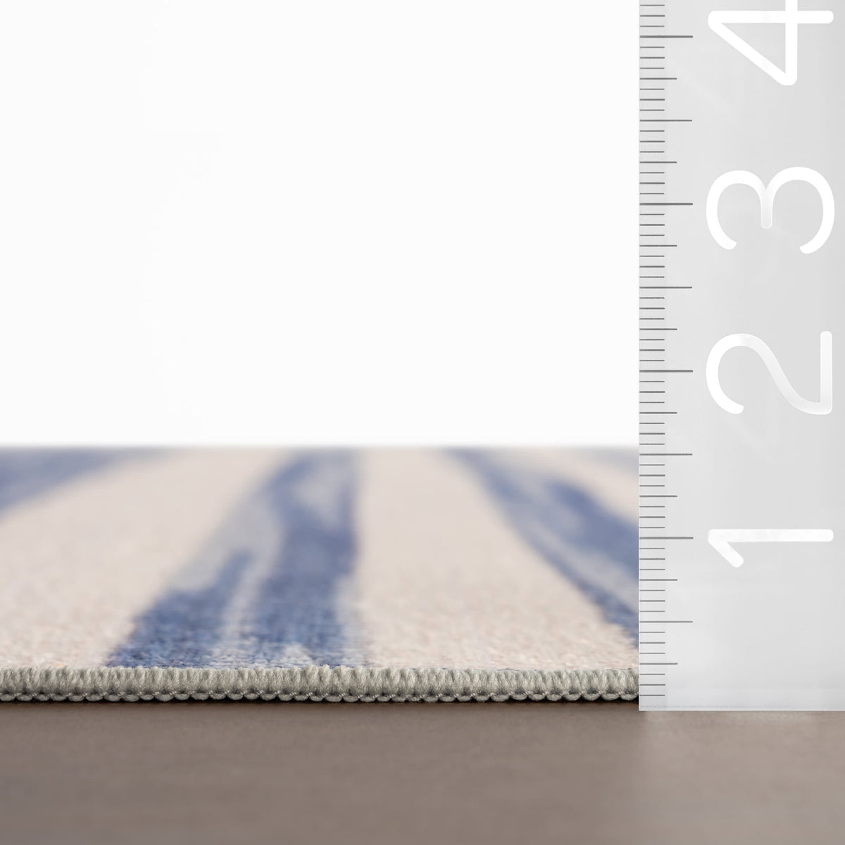 Dash & Albert Ilae Coastal Striped Washable Rug in Blue, photo 7