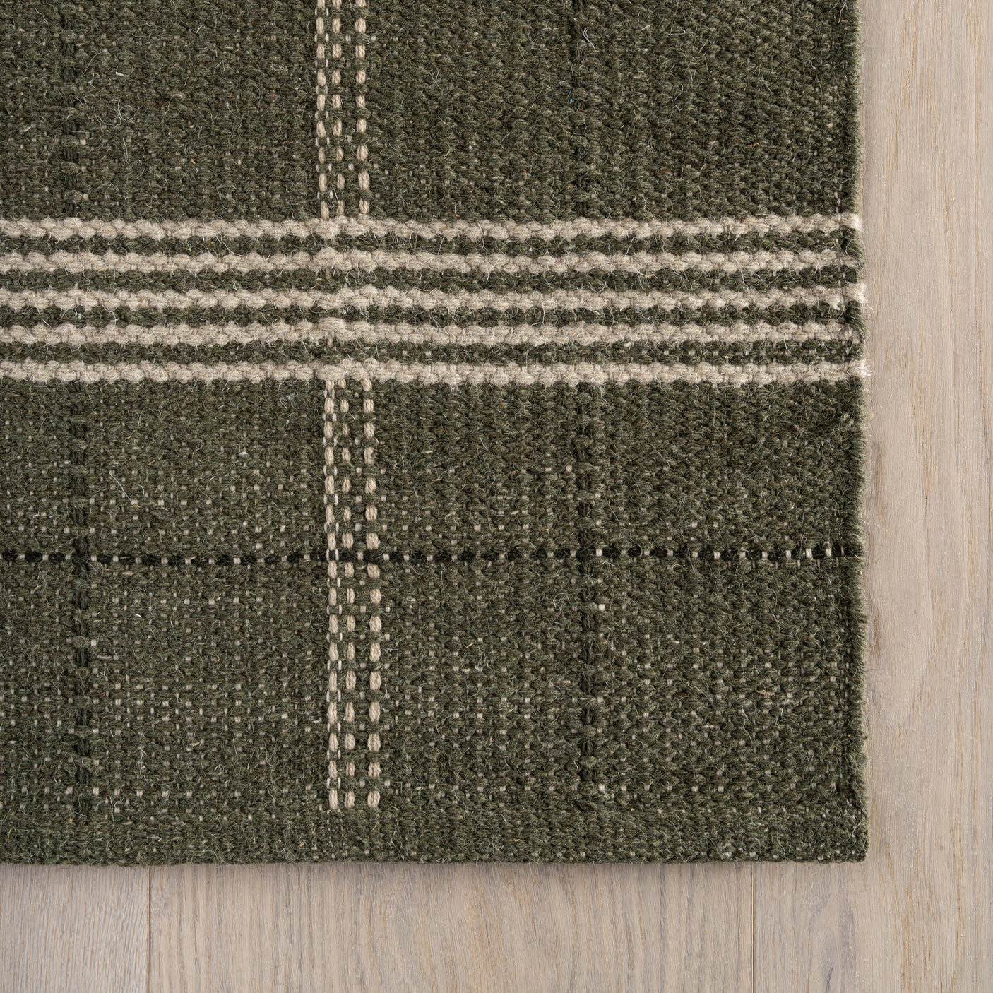 Nate Berkus Downing Plaid Wool Cozy Area Rug
