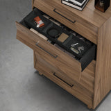 BDi KAVA 5-Drawer Chest in Natural Walnut, in a room setting