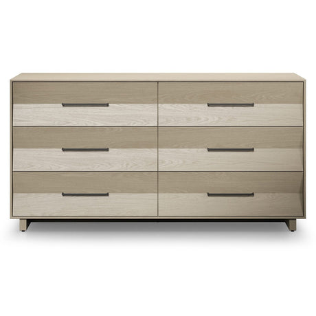 BDi KAVA 6-Drawer Dresser in Washed Oak, on white