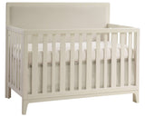 Linen Oak with Talc Fabric | Kyoto Convertible Crib w/Talc Upholstered Headboard Panel | Valley Ridge Furniture