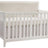 White Oak with Talc Fabric | Kyoto Convertible Crib w/Talc Upholstered Headboard Panel | Valley Ridge Furniture