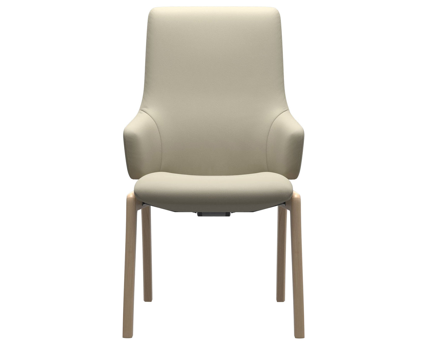 Laurel | High Back Dining Chair with D100 Vertical Legs with Arms