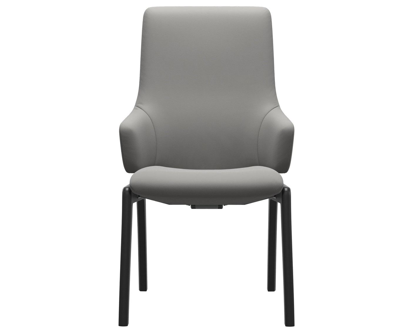 Laurel | High Back Dining Chair with D100 Vertical Legs with Arms