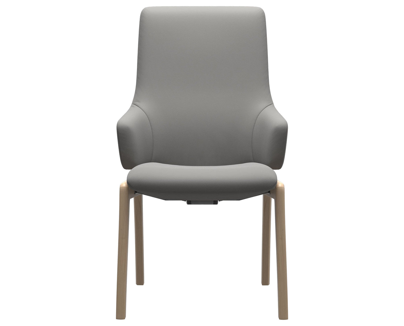 Laurel | High Back Dining Chair with D100 Vertical Legs with Arms