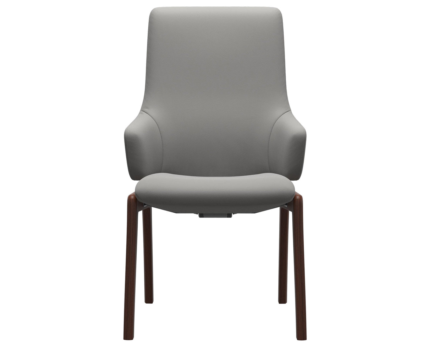 Laurel | High Back Dining Chair with D100 Vertical Legs with Arms