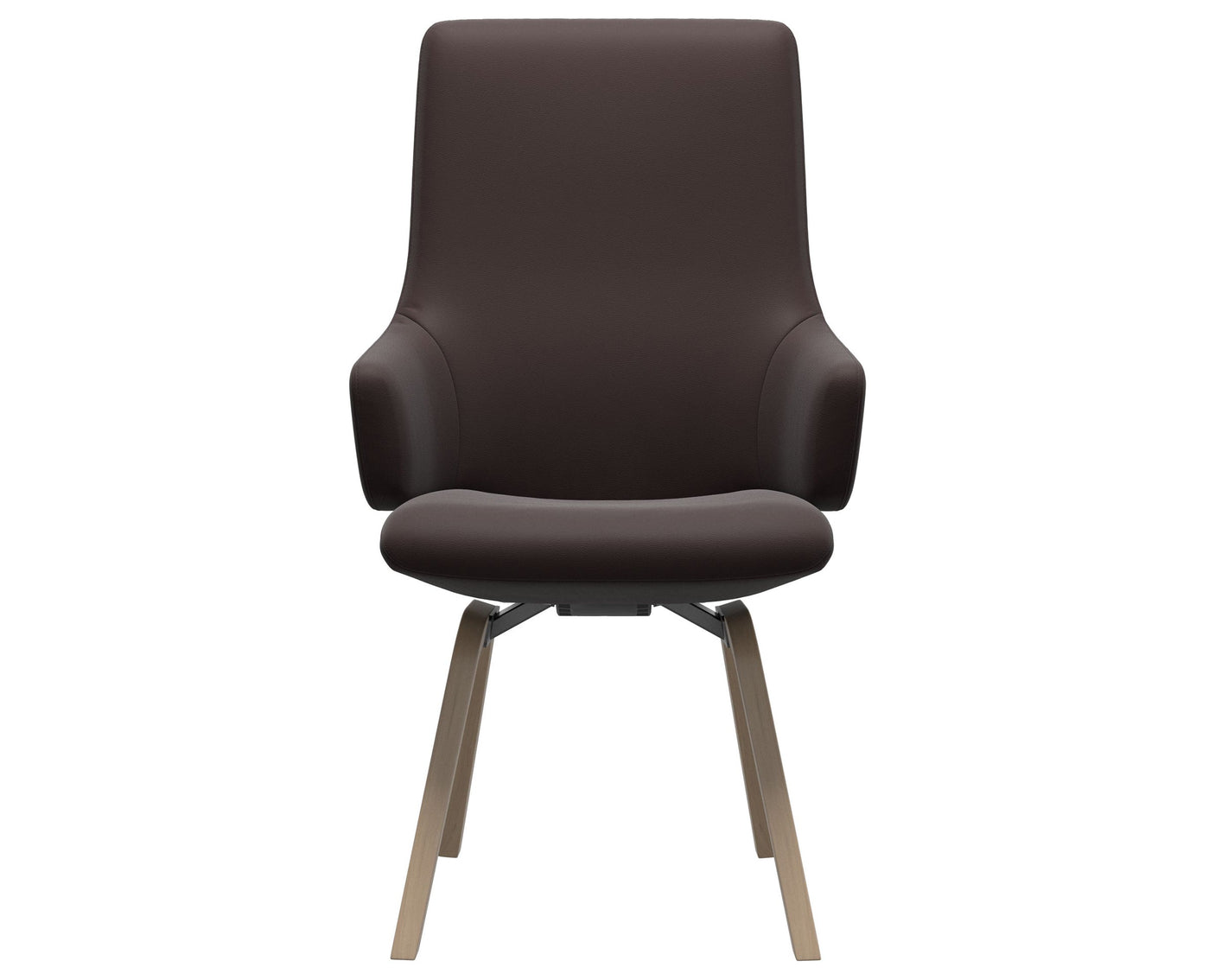 Laurel | High Back Dining Chair with D200 Slanted Legs with Arms