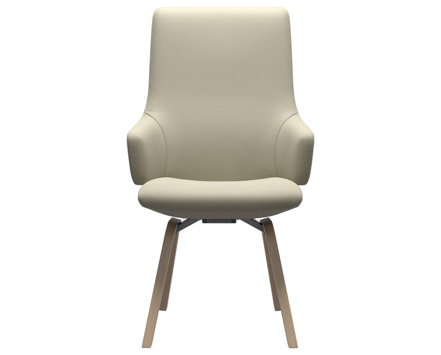Laurel | High Back Dining Chair with D200 Slanted Legs with Arms