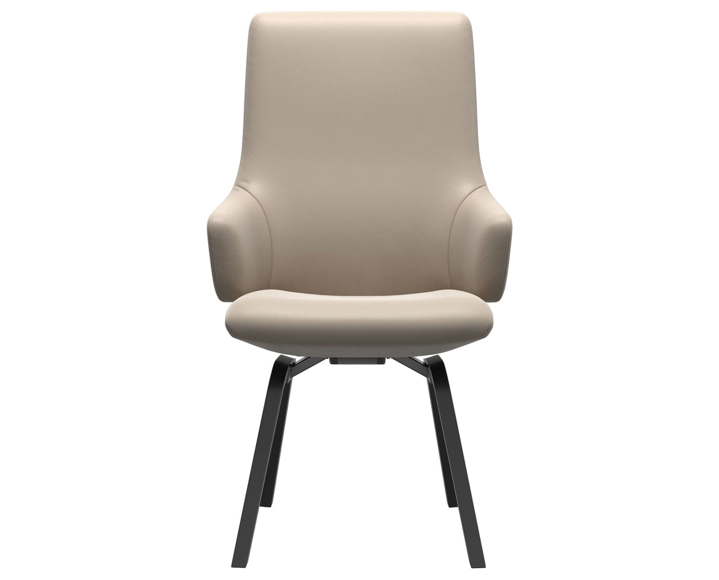 Laurel | High Back Dining Chair with D200 Slanted Legs with Arms