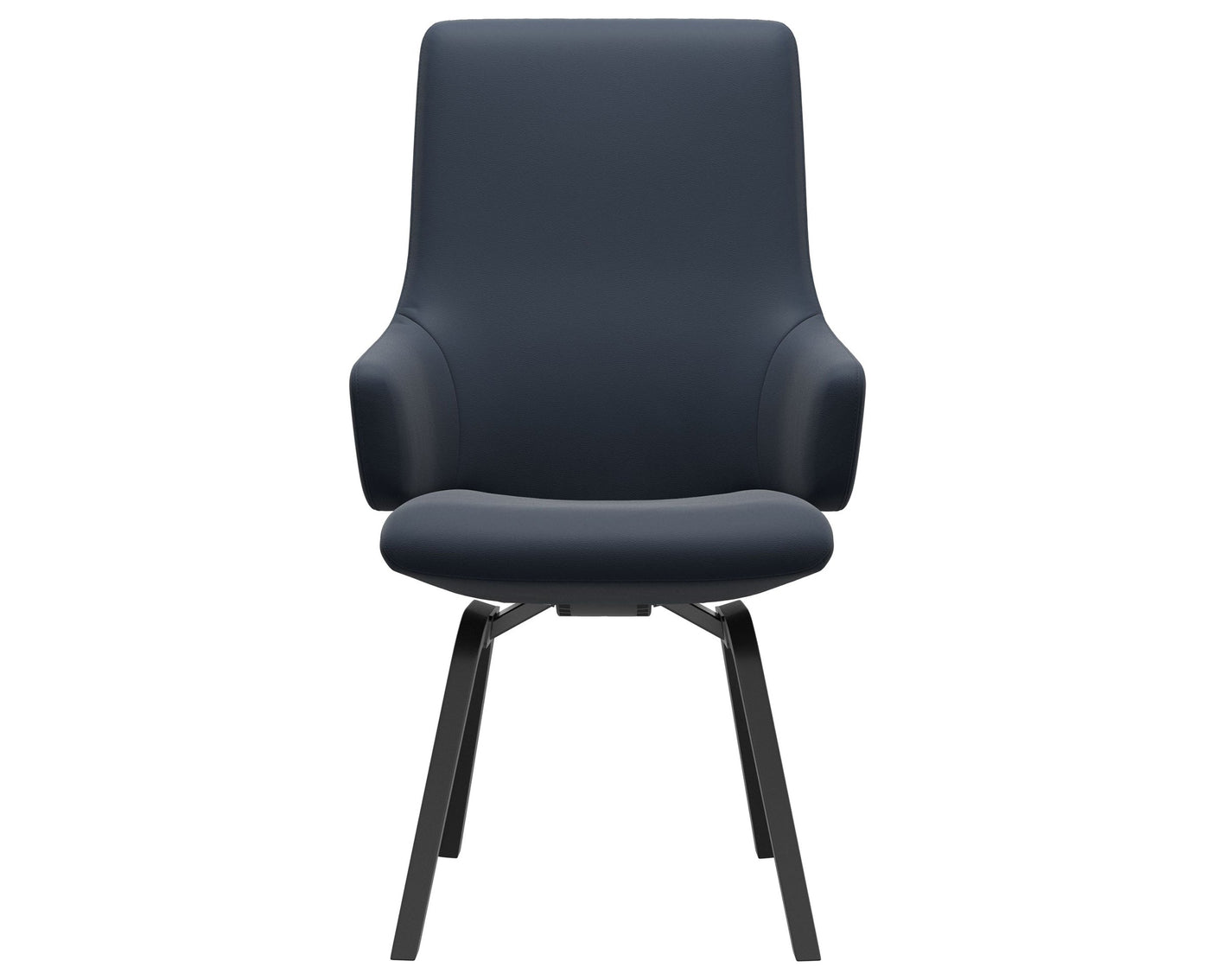 Laurel | High Back Dining Chair with D200 Slanted Legs with Arms
