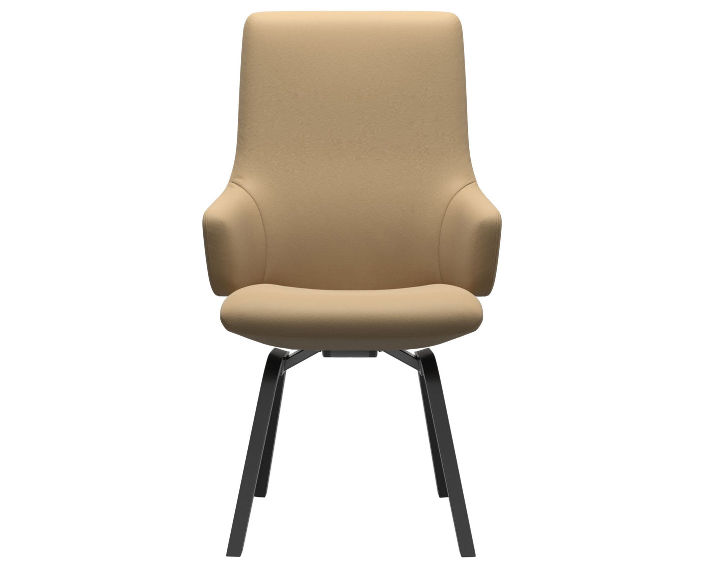 Laurel | High Back Dining Chair with D200 Slanted Legs with Arms