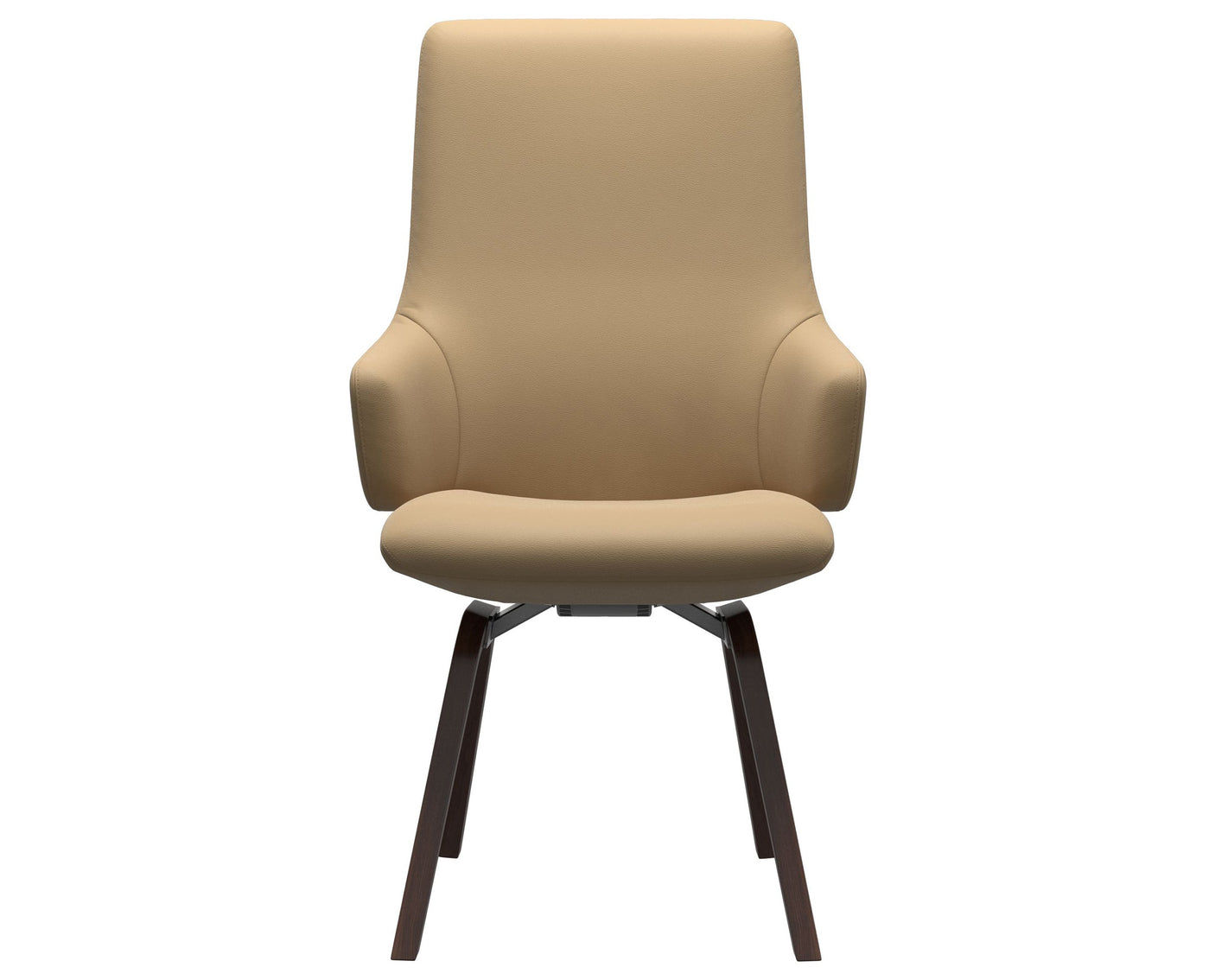 Laurel | High Back Dining Chair with D200 Slanted Legs with Arms