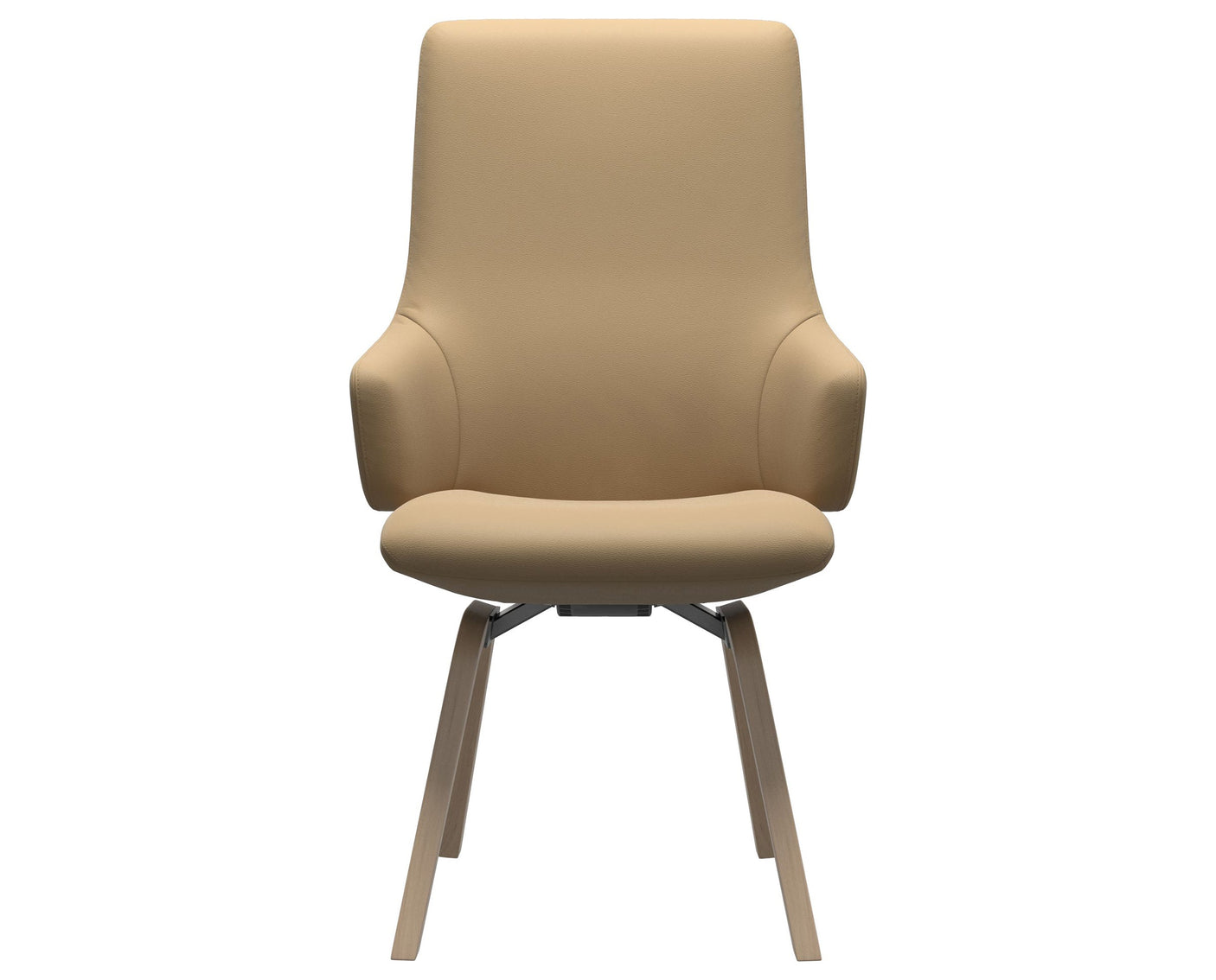 Laurel | High Back Dining Chair with D200 Slanted Legs with Arms