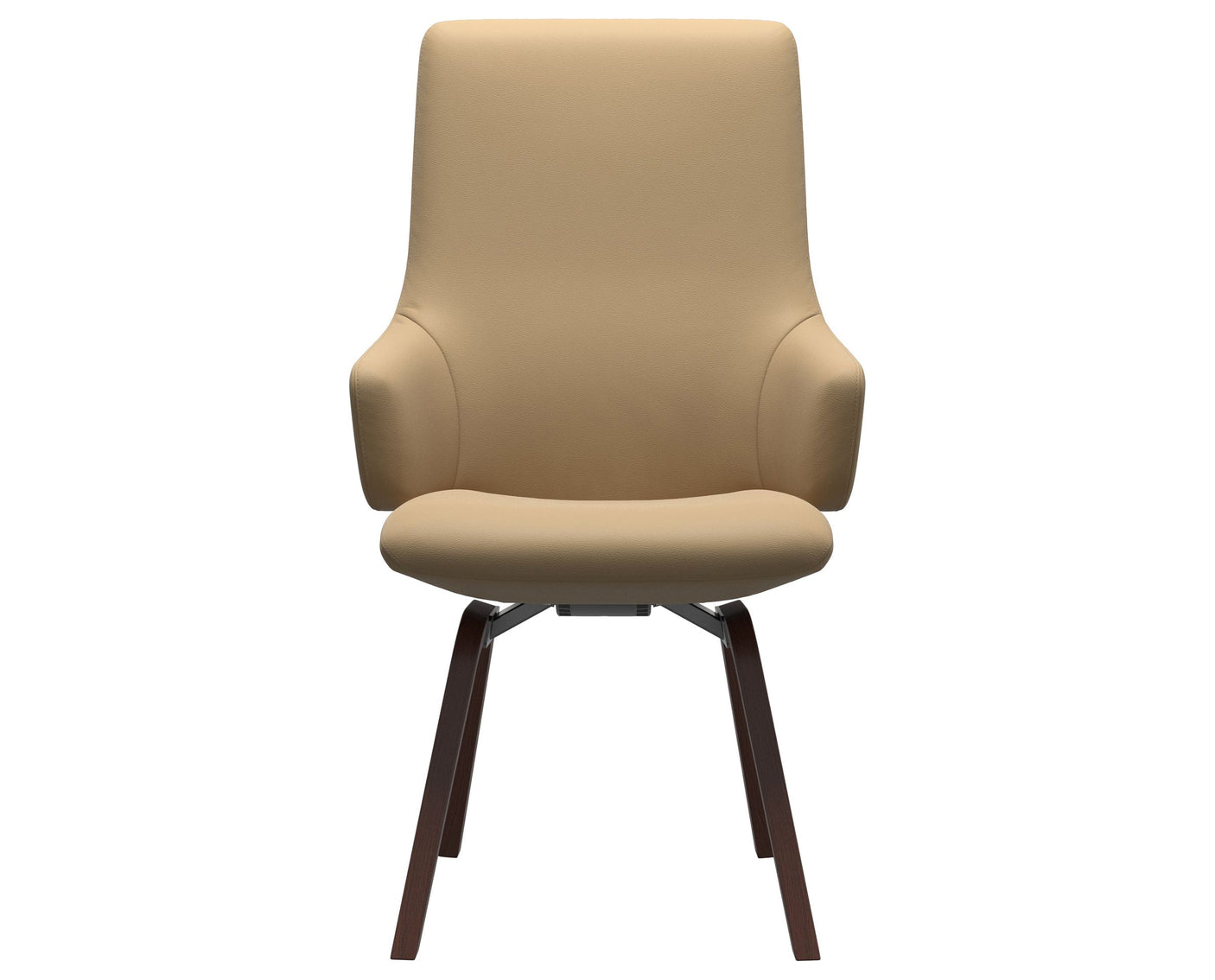 Laurel | High Back Dining Chair with D200 Slanted Legs with Arms