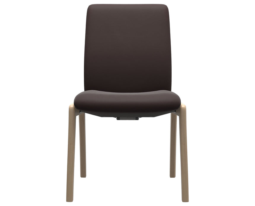 Laurel | Low Back Dining Chair with D100 Vertical Legs