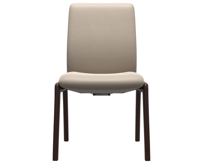 Laurel | Low Back Dining Chair with D100 Vertical Legs