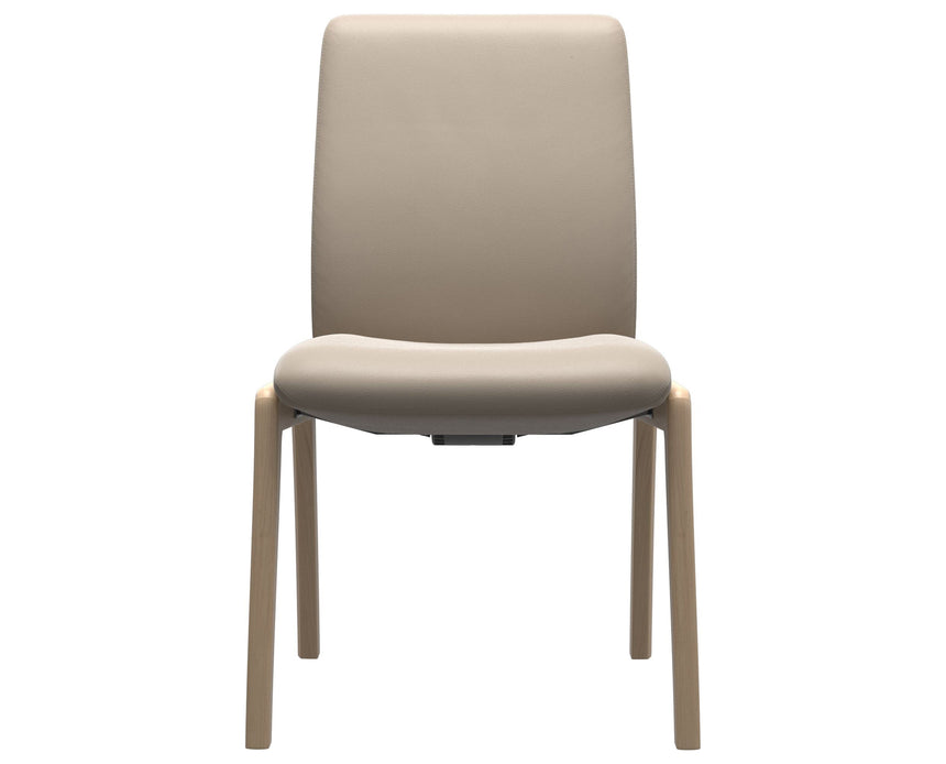 Laurel | Low Back Dining Chair with D100 Vertical Legs