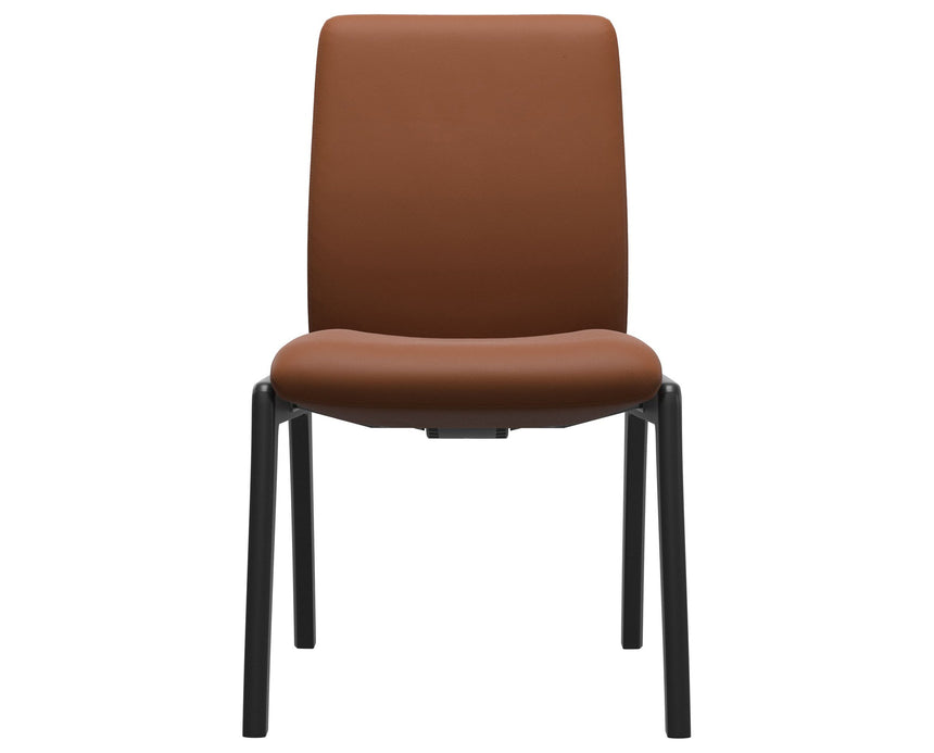 Laurel | Low Back Dining Chair with D100 Vertical Legs