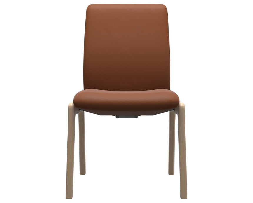 Laurel | Low Back Dining Chair with D100 Vertical Legs