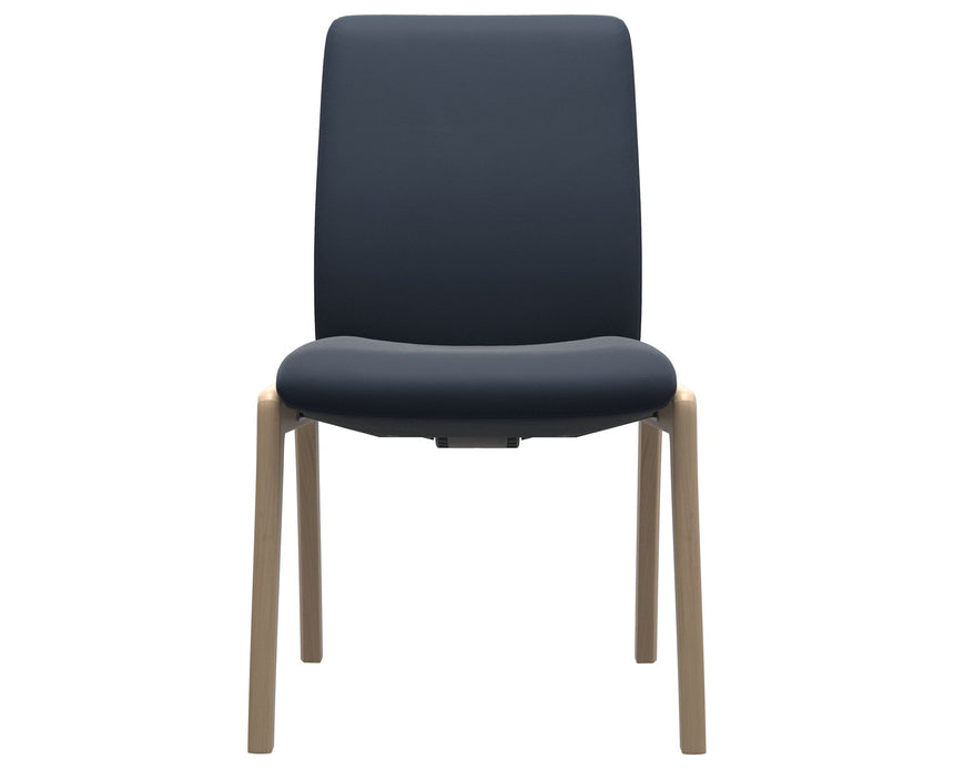 Laurel | Low Back Dining Chair with D100 Vertical Legs