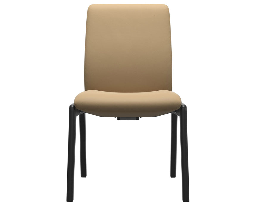Laurel | Low Back Dining Chair with D100 Vertical Legs