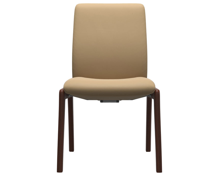 Laurel | Low Back Dining Chair with D100 Vertical Legs