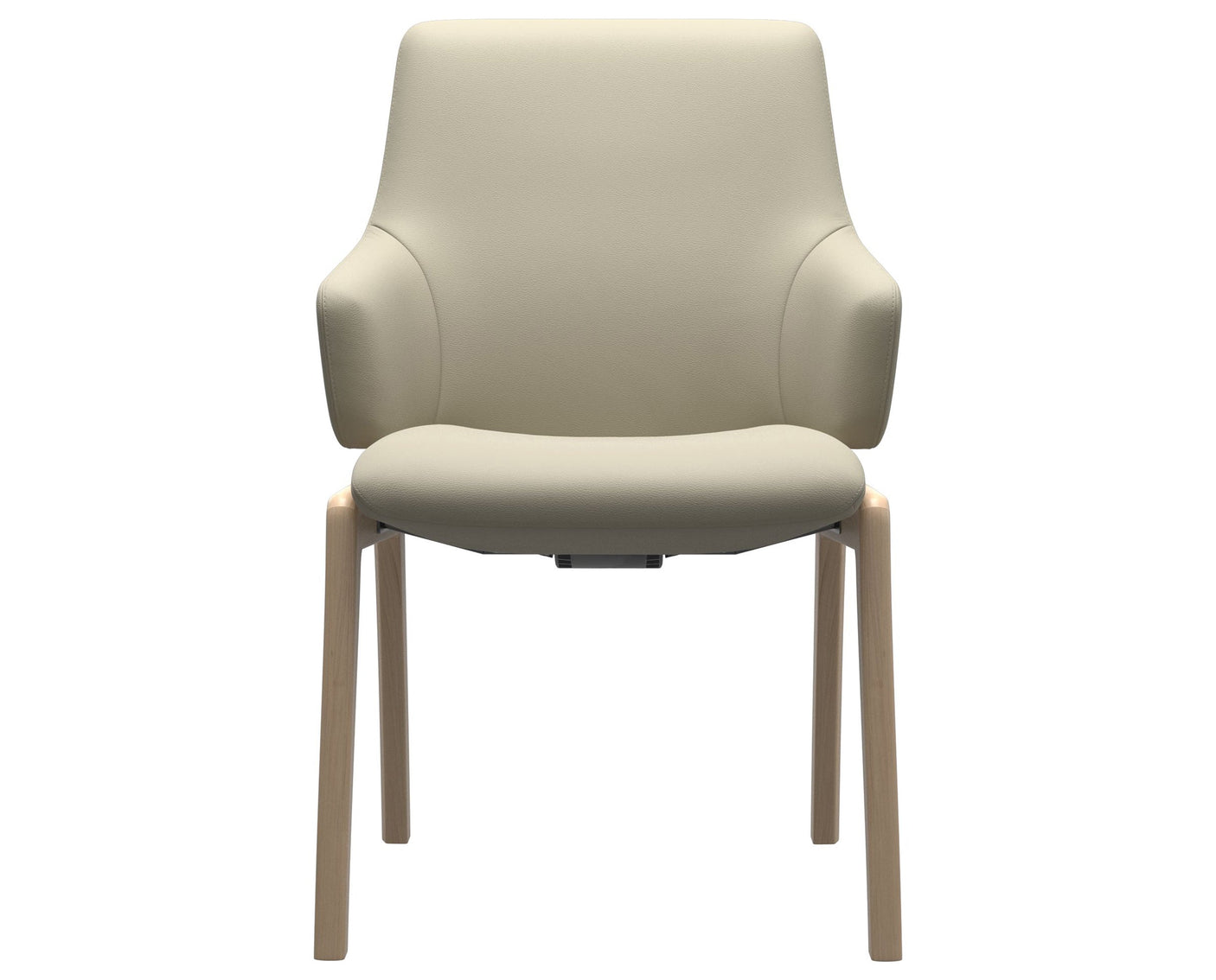 Laurel | Low Back Dining Chair with D100 Vertical Legs with Arms