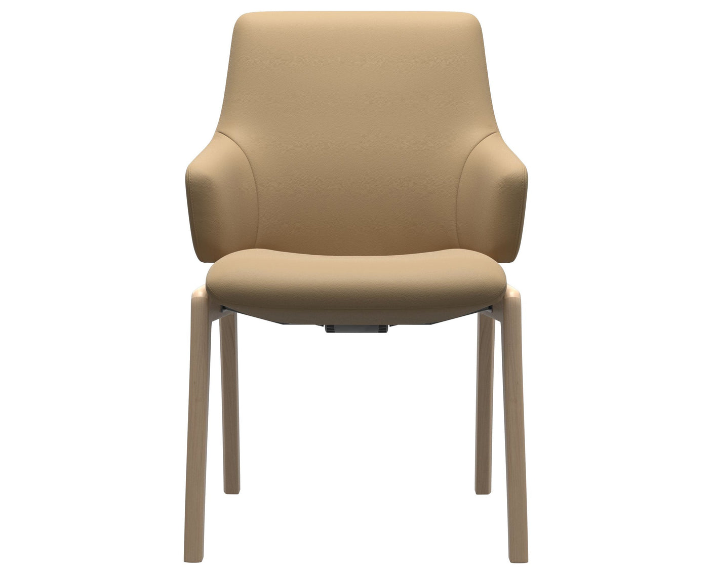 Laurel | Low Back Dining Chair with D100 Vertical Legs with Arms