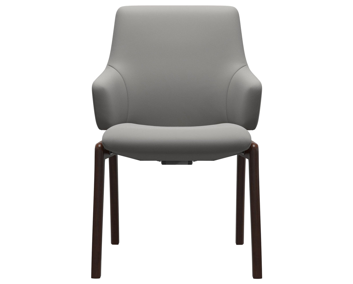 Laurel | Low Back Dining Chair with D100 Vertical Legs with Arms