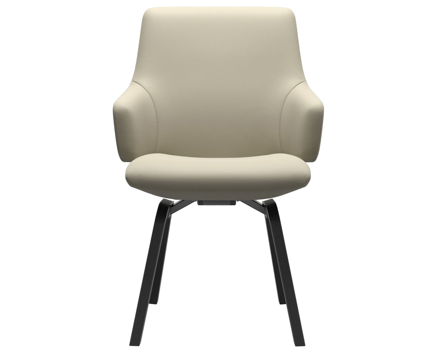 Laurel | Low Back Dining Chair with D200 Slanted Legs with Arms