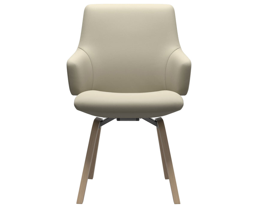 Laurel | Low Back Dining Chair with D200 Slanted Legs with Arms