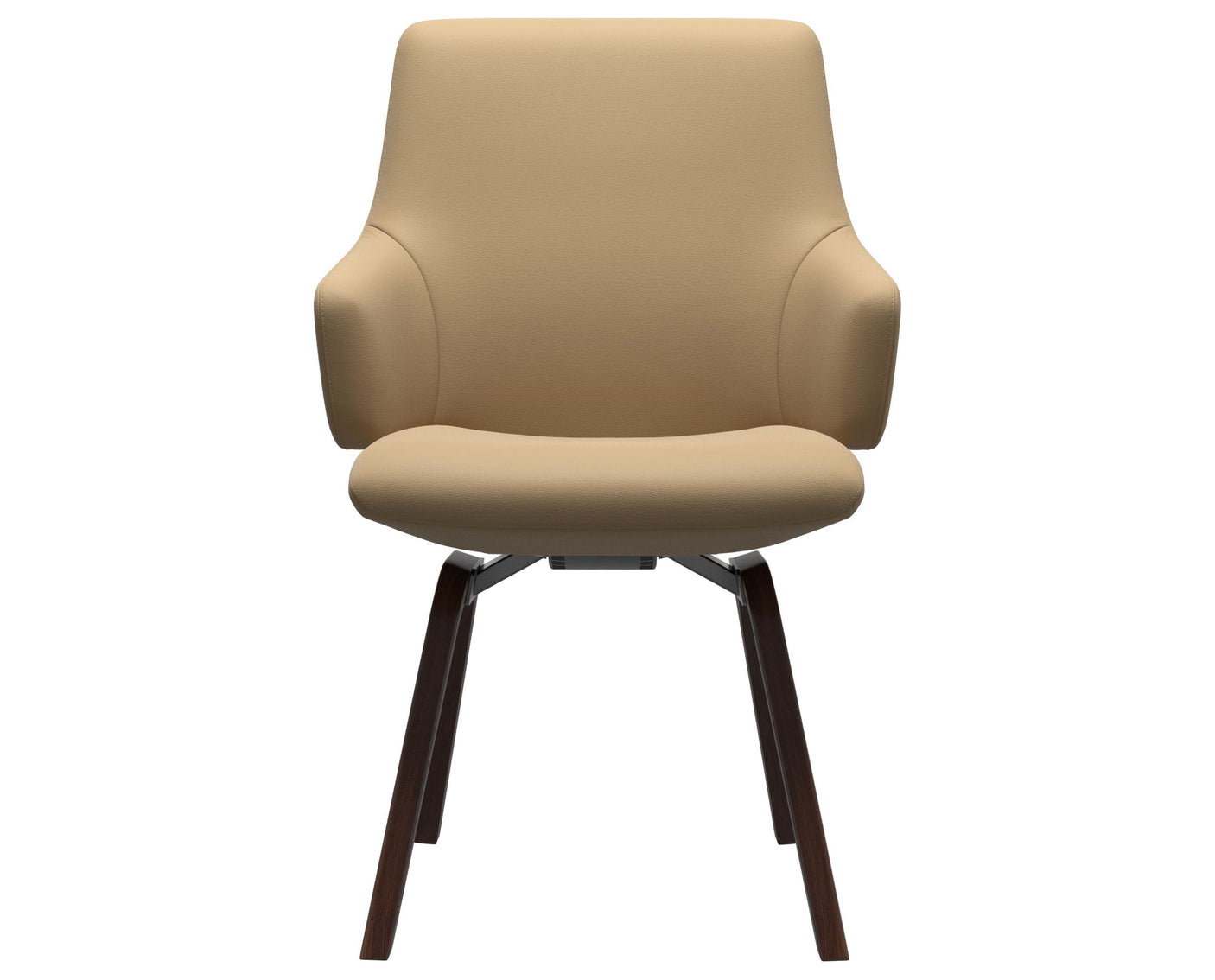 Laurel | Low Back Dining Chair with D200 Slanted Legs with Arms