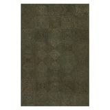 Dash & Albert Laux Textured Handmade Jute Rug in Green, on white